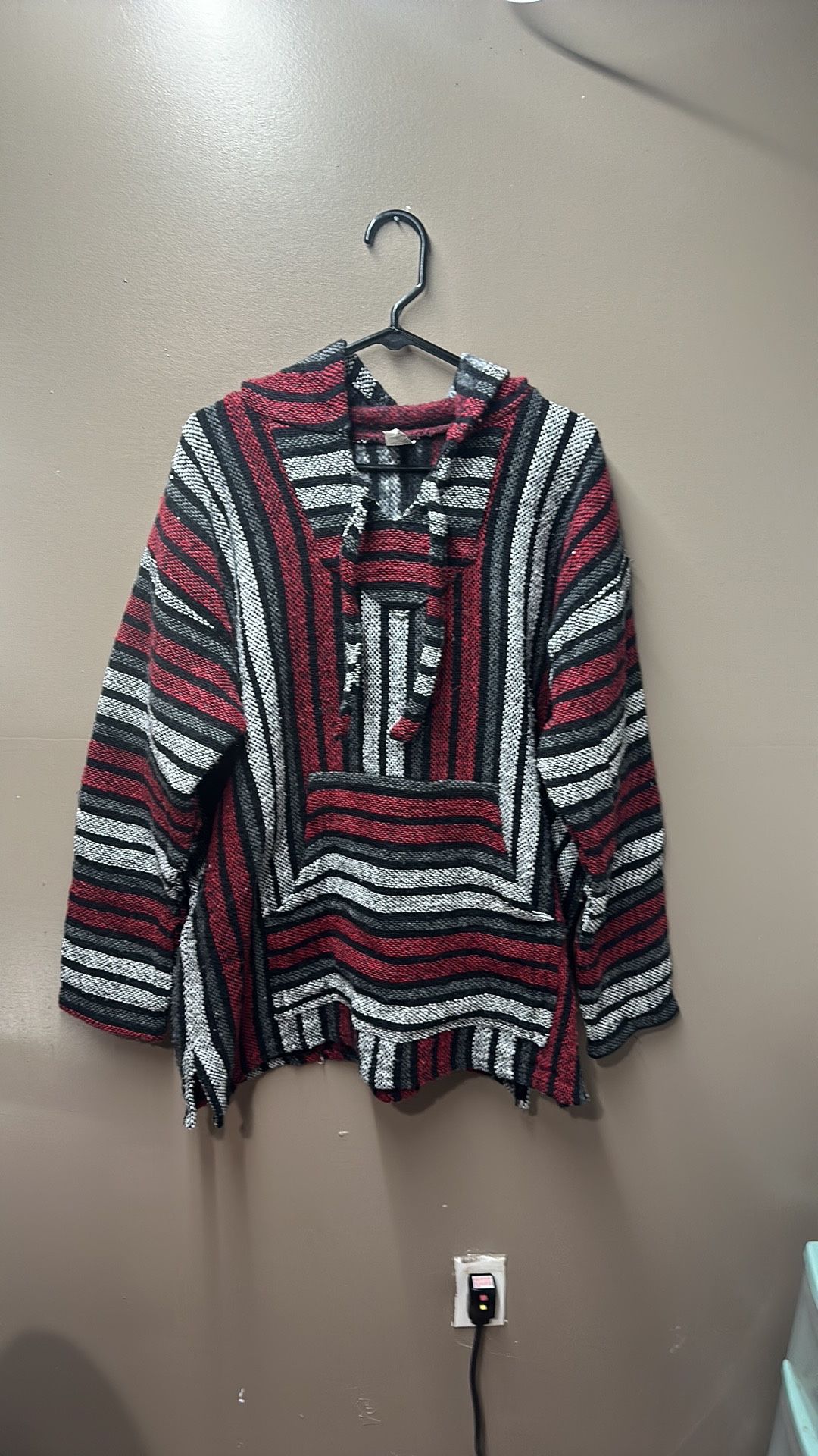 Hooded Poncho Sweater