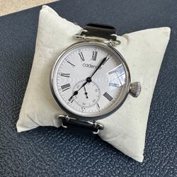 Cadence Mens Classic Watch - Black Leather Strap 