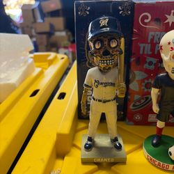 Milwaukee Brewers Skull Bobblehead