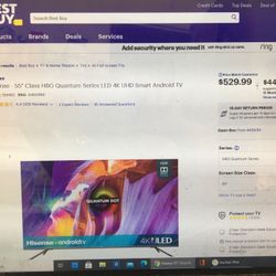 Brand New Hisense 55”” 4K Smart Tv