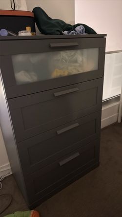 BRIMNES 4 drawer set dark grey