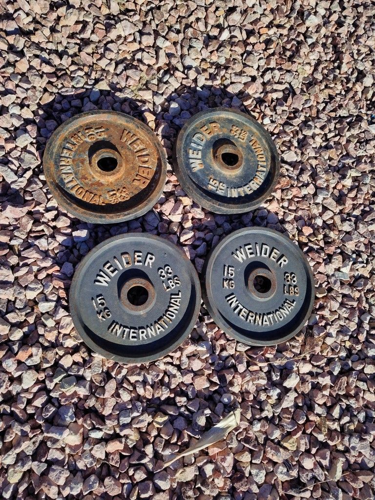 Delivery Available - Olympic Weights 132 Pounds Total