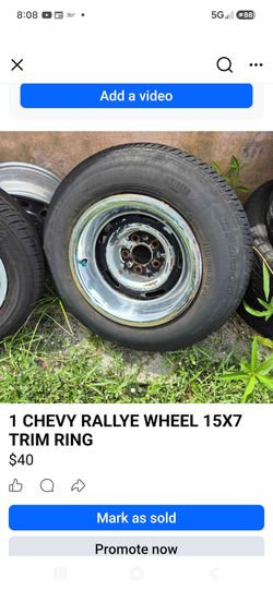CHEVY RALLYE RALLY WHEEL 15X7