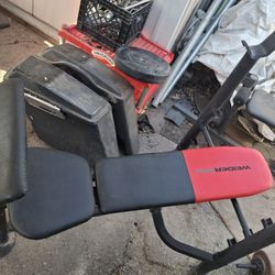 Weider Weight Bench And Preacher Curl Pad Connected