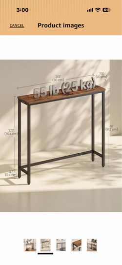 New in box Console table