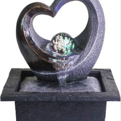 Brand New Tabletop Fountain With LED Light In Box