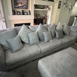 Sofa and Ottoman! Comfortable 