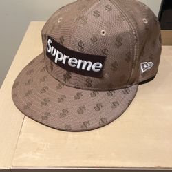 Supreme/ New Era Limited Edition Brown Box Logo World Famous Hat