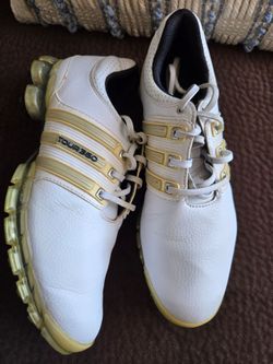Adidas Men's Size 7.5 leather golf shoes
