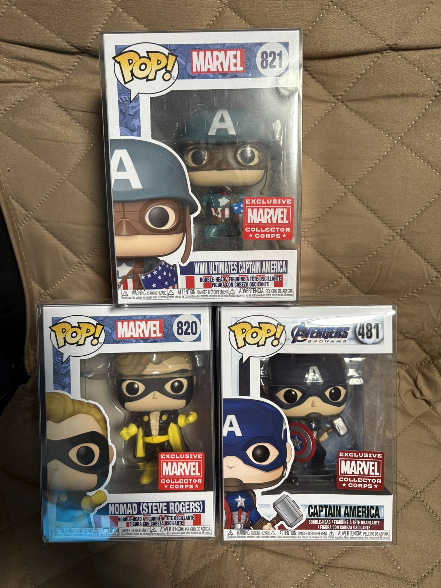 Captain America Funko 3pk