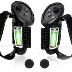 Controller Grips Cover Compatible with Meta/Oculus Quest 3 Accessories, for Quest 3 Controller Grips with Battery Opening Cover, Thumbstick Caps, and 