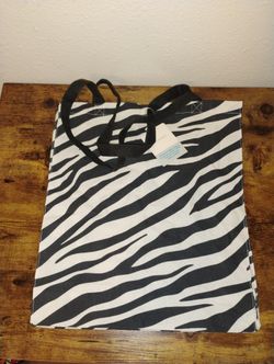 Zebra Print Canvas Tote 