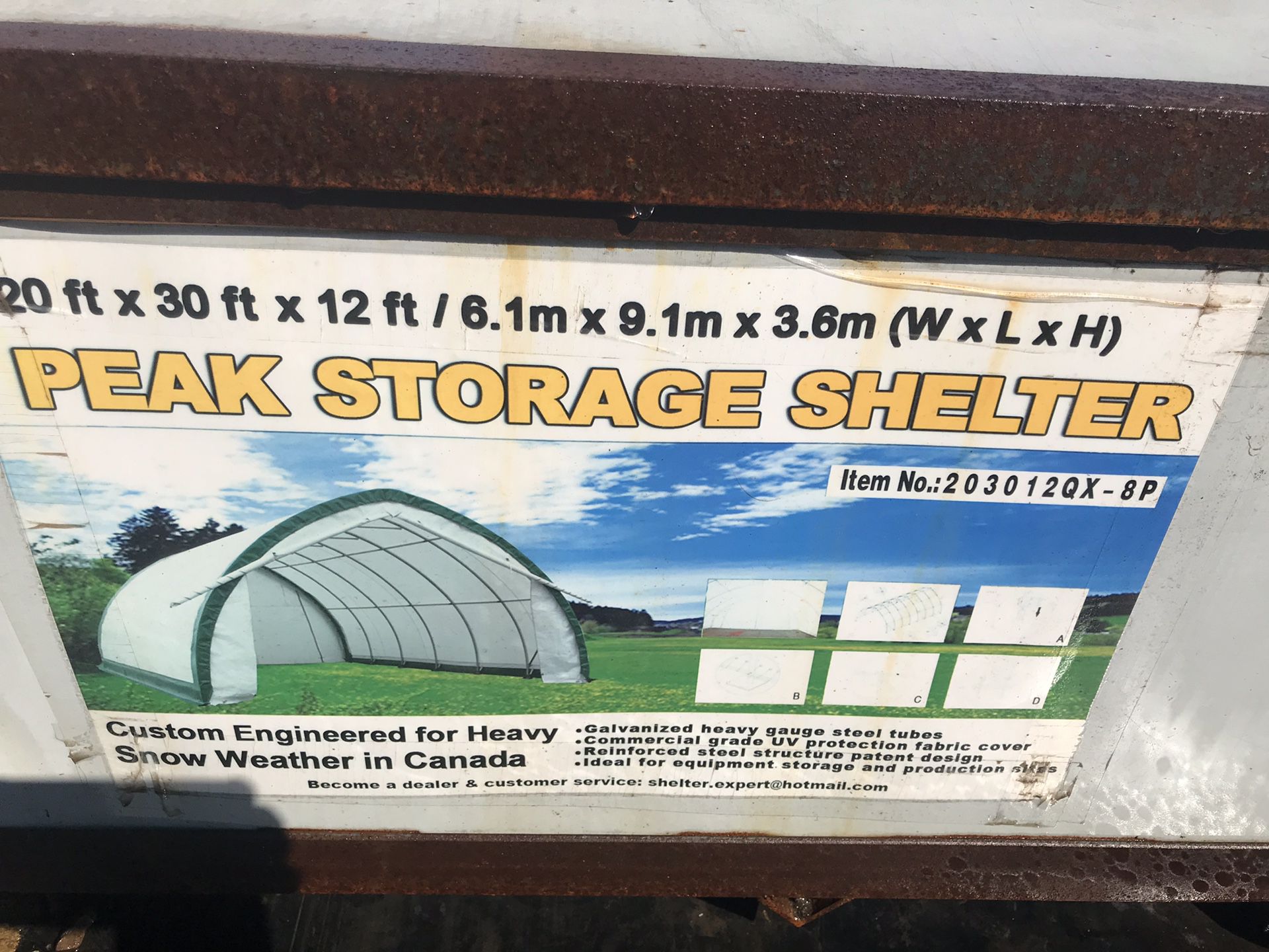 Storage Shelter-never been opened!