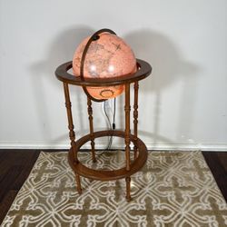 Vintage Replogle World Globe On Rosalco Wooden Stand
