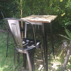 Bar Stool.  Table. 
