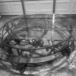 Round Glass Table 