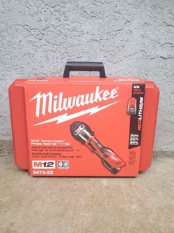 Milwaukee M12 Force Logic press tool 1/2" 3/4" 1" Kit New