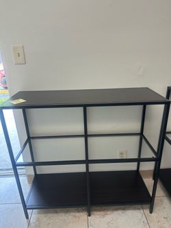 Wood & Glass Bookshelves