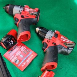 Milwaukee M12 Hammer Drill With Battery And Charger  $110 Each Hammer Drill With Battery And Charger 
