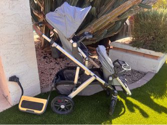 Uppababy Vista Double Stroller with piggyback