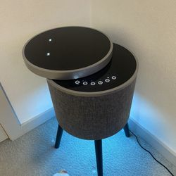 A new end table with Bluetooth and speaker and charger