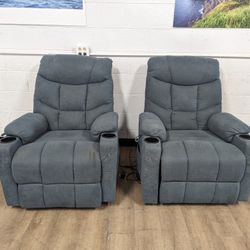 Grey Identical Cloth Lift Chairs ~Free Delivery~
