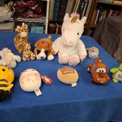 11 Piece Stuffed Animal Toy Clollection, Includes TY Tow Mater