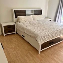 Cali King Bed Frame + Mattress