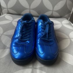 PUMA Roma Blue Lace-Up Low Top Men's Athletic Sneakers