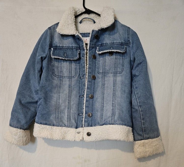 Urban Republic Girls Jeans Jacket Denim Jackets Long Sleeve Button Fall Winter Shirt Coat with Pockets Outerwear