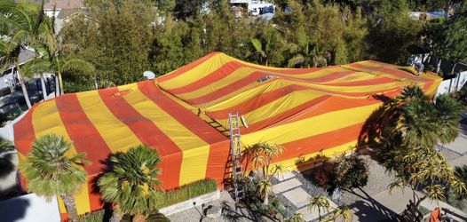 Red Orange Tent Fumigation Tent