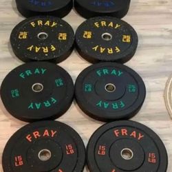 Bumpers Olympic Weights Plates SET 240 Lbs 🏋🏻‍♀️ Brand New IN BOX 📦