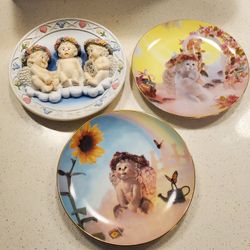 Set Of 3 Dreamcicles Plates 