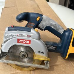 RYOBI CIRCULAR CORDLESS 5 1/2 “SAW. 18VOLT