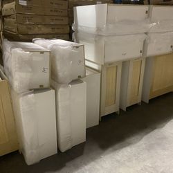 On Sale Shaker White Kitchen Cabinets
