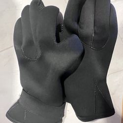 Unisex Neoprene Diving Gloves – Size 7 – Thermal Wetsuit Gloves with Textured Grip – Black