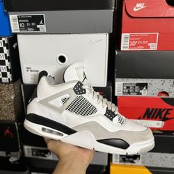 Jordan Military Black 4s size 12 USED But Clean