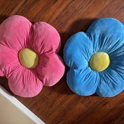 Large Plush Flower Pillows – 85cm – $15 Each