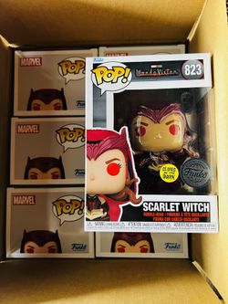 Funko Pop Marvel Scarlet Witch Wandavision 823 Glow In The Dark