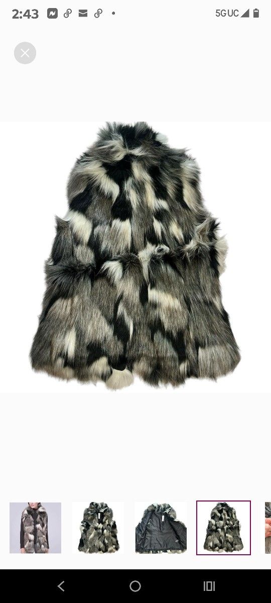 White House Black Market Faux Fur Vest