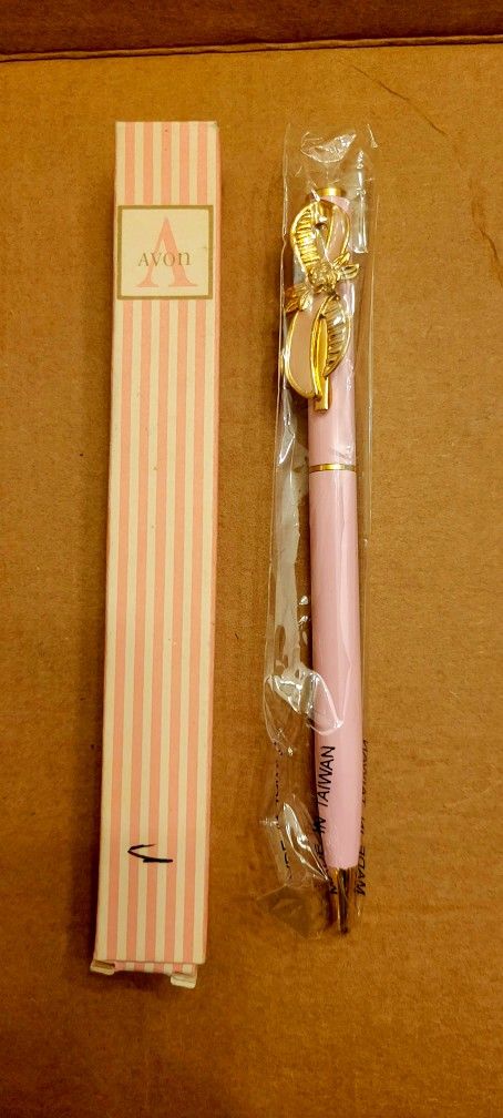 1995 Avon Breast Cancer Awareness Crusade- Pink Ribbon Refillable Pen