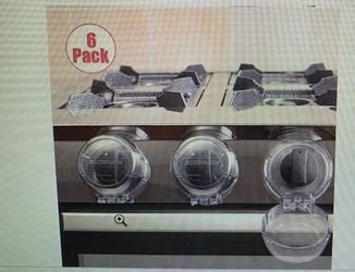 Eudemon clear 6 pack safety children kitchen stove Gas Knob Covers