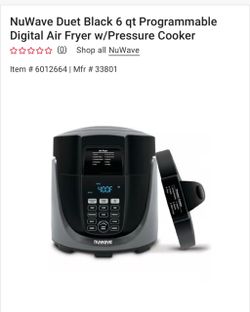 NuWave Duet 6 Qt Air Fryer with Pressure Cooker