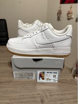 Size 8 mens / 9.5W - Nike Air Force 1 Low White Gum