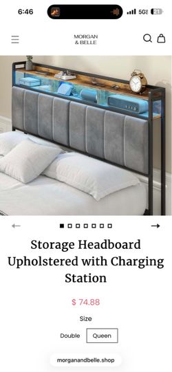 headboard with charger