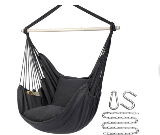 Hanging Rope Swing Chair Dark Great Brand New