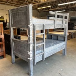 Twin Bunk Bed With Mattresses 