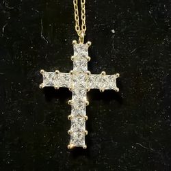 Cross and adjustable necklace