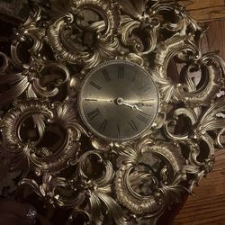 Antique Gold Wall.   Clock