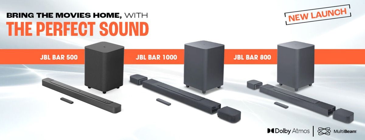 NEW JBL Bar 800 Surround Sound System w. Sub - Dolby Atmos 720 Watts 